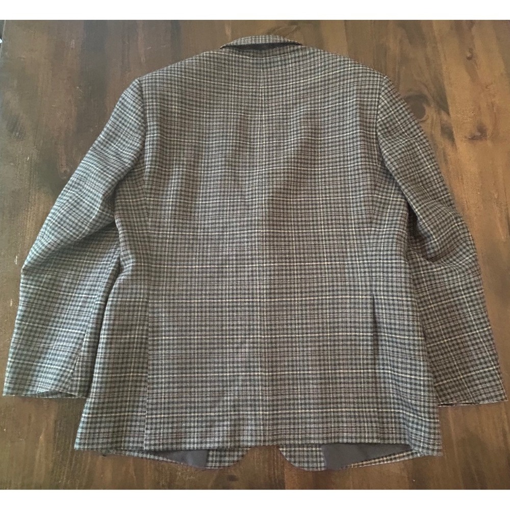 Triona Design Wool Blazer 38 Short Plaid Irish Donegal Tweed Academic Preppy - Picture 2 of 5